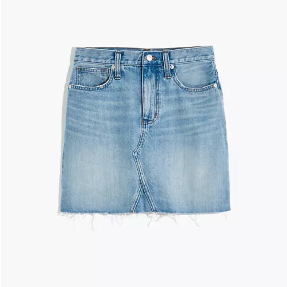 Madewell Rigid Denim A-Line Mini in Lovell